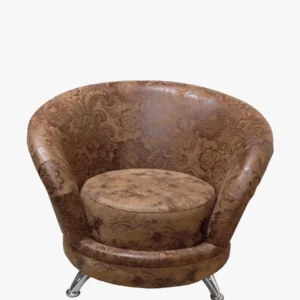 Modern Round Leather Chair